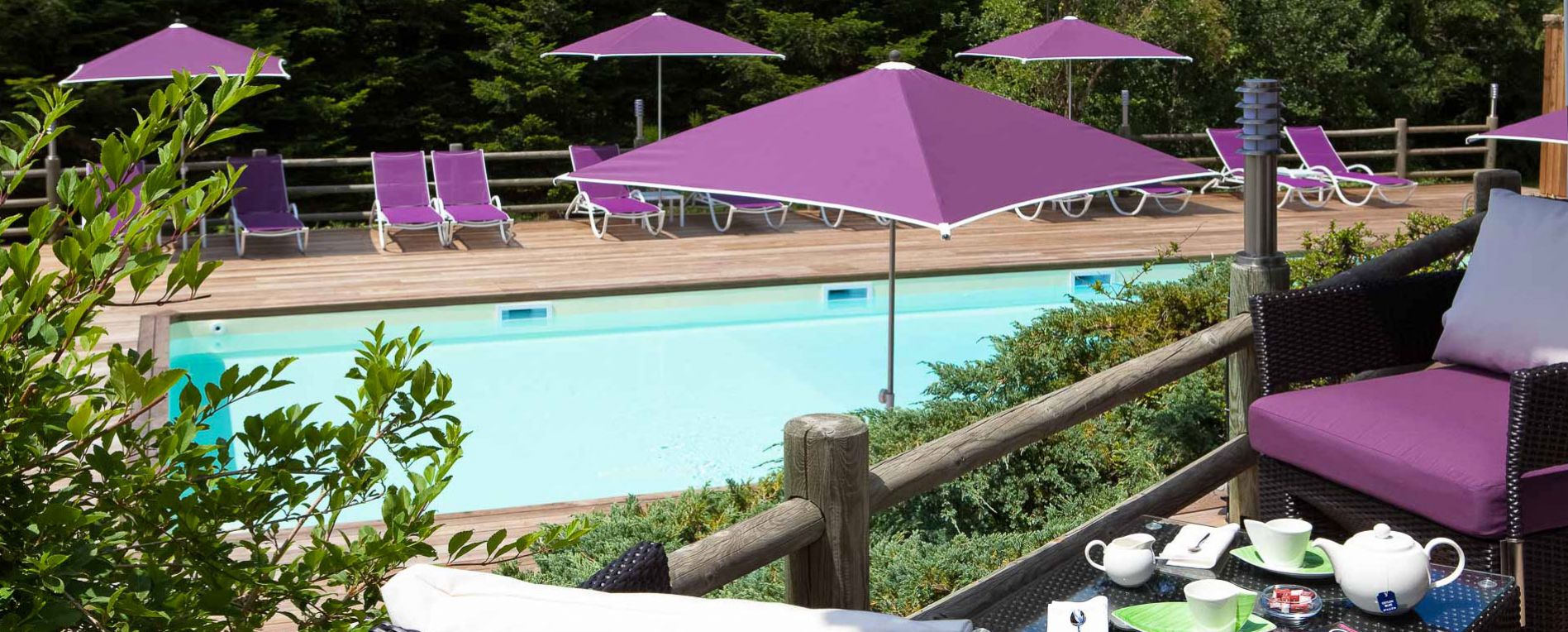 hôtel clair matin - piscine et terrasse