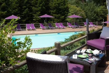 hôtel clair matin - terrasse piscine